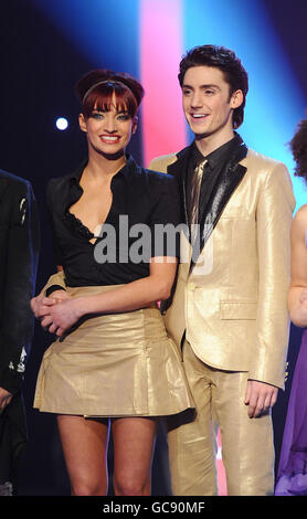 Anabel et Drew se présentent sur le premier spectacle en direct de la BBC, donc vous pensez que vous pouvez danser, aux studios BBC de Londres. Banque D'Images