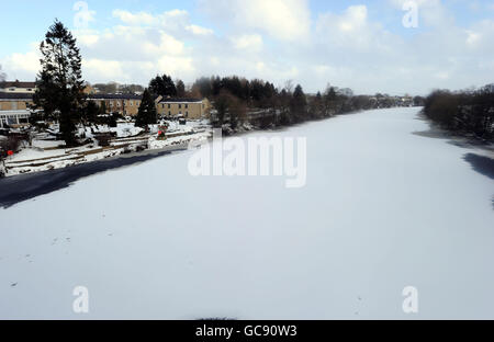 Météo d'hiver jan 10e Banque D'Images