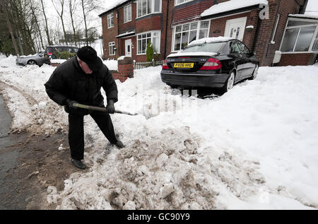 Météo d'hiver jan 10e Banque D'Images