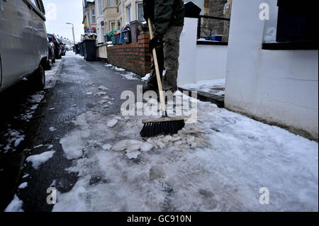 Météo d'hiver jan 10e Banque D'Images