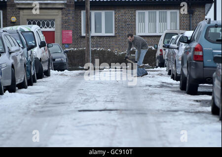 Météo d'hiver jan 10e Banque D'Images