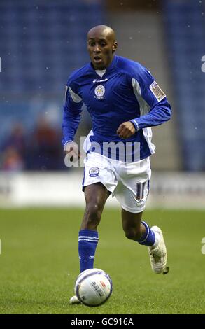 Football - Coca-Cola football League Championship - Leicester City / Ipswich Town - The Walkers Stadium. Lloyd Dyer, Leicester City Banque D'Images