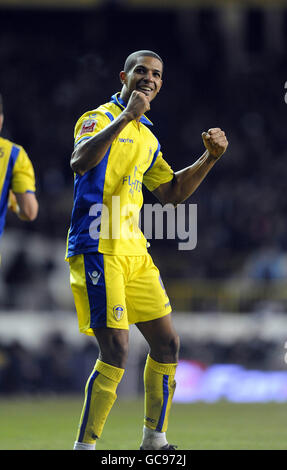 Football - FA Cup - quatrième tour - Tottenham Hotspur v Leeds United - White Hart Lane. Jermaine Beckford, de Leeds United, célèbre son objectif Banque D'Images