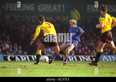 - Division de la Ligue de soccer Endsleigh Un - Leicester City v Watford Banque D'Images