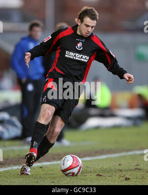 Football - Coca-Cola football League 2 - Crewe Alexandra v Bournemouth - The Alexandra Stadium.Brett Pitman, AFC Bournemouth Banque D'Images