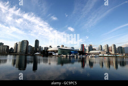 - Jeux Olympiques d'hiver Jeux Olympiques d'hiver de 2010 Vancouver - le premier jour d'aperçu Banque D'Images