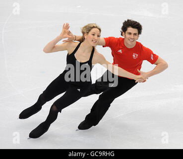 Sinead et John Kerr en Grande-Bretagne pendant leur séance d'entraînement au Pacfic Coliseum, à Vancouver. Banque D'Images