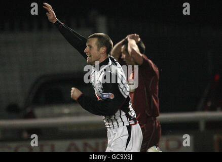 Football - Coupe écossaise - Quatrième ronde Replay - Stenhousemuir v Dunfirmline Ochilview - Athletic Park Banque D'Images