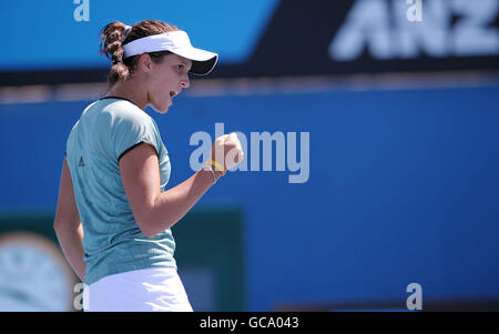 Tennis - Open d'Australie 2010 - neuvième jour - Melbourne Park.Laura Robson en Grande-Bretagne dans son match contre Yulia Putintseva en Russie Banque D'Images