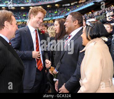 Rugby honneur pour le prince Harry Banque D'Images