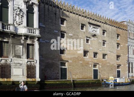 Italie Venise Fondaco Deposito di Megio Grand canal Banque D'Images