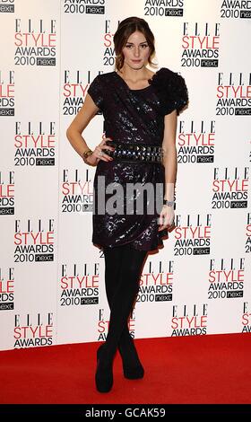 Olivia Palermo arrive pour les prix "elle style" au Grand Connaught Rooms, 61 Great Queen Street, Londres. Banque D'Images
