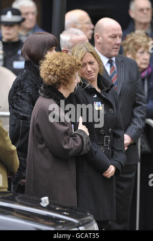 Le Capitaine Daniel Lire funeral Banque D'Images