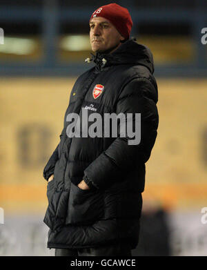 Football - FA Youth Cup - quatrième tour - Arsenal / Ipswich Town - Underhill Stadium. Steve Gould, gestionnaire de l'équipe jeunesse d'Arsenal. Banque D'Images