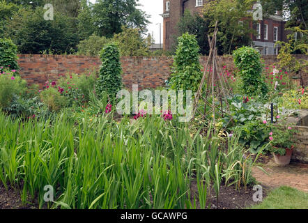 Plantes annuelles et vivaces sauvage cultivé dans les motifs de ce Richmond country estate Banque D'Images