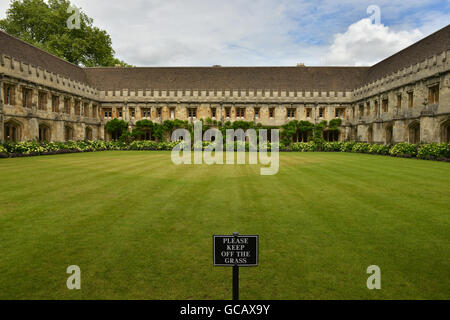 Le cloître du Magdalen College Oxford University Angleterre UK Banque D'Images