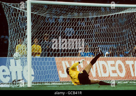 - Coupe du Monde de football Italia 1990 - Semi Final - l'Allemagne de l'Ouest v Angleterre - Stadio Delle Alpi Banque D'Images