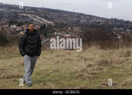 Boxe - Kell Brook Media Workout - St Thomas Boxing Club Garçons et Filles Banque D'Images