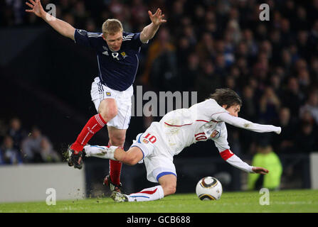 Football - match amical - Ecosse / République tchèque - Hampden Park Banque D'Images