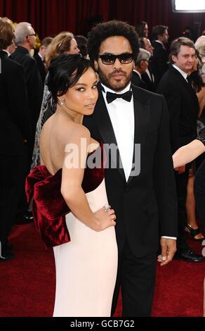 Zoe Kravitz et Lenny Kravitz arrivent pour les 82e Academy Awards au Kodak Theatre de Los Angeles. Banque D'Images