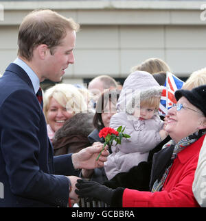 Le prince William visites Alder Hey Children's Hospital Banque D'Images