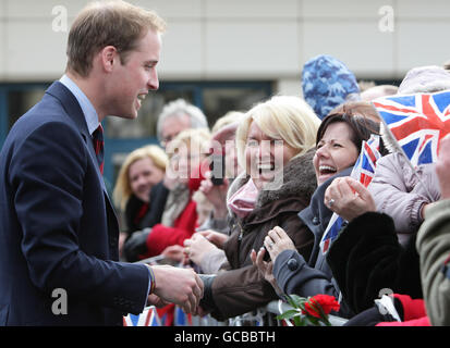 Le prince William visites Alder Hey Children's Hospital Banque D'Images