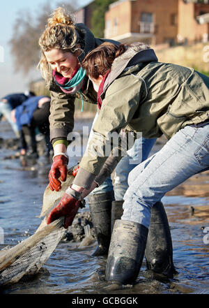 Thames nettoyer Banque D'Images