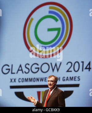 Les Jeux du Commonwealth de Glasgow 2014 lancement du logo Banque D'Images