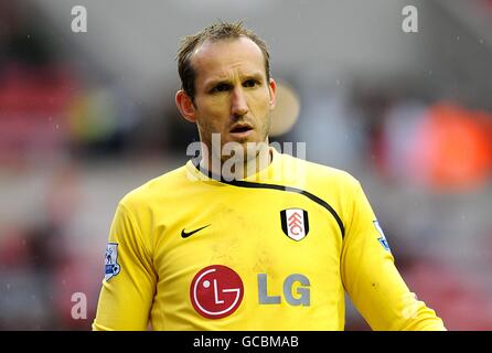 Football - Barclays Premier League - Sunderland / Fulham - Stade de lumière. Mark Schwarzer, gardien de but Fulham Banque D'Images