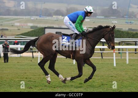 Seven est mon numéro monté par Jockey Timmy Murphy Prior À la Handicap Chase des novices de Jewson (liste) Banque D'Images