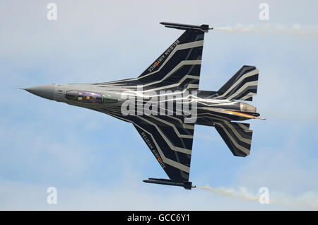 Force aérienne belge General Dynamics F16 Fighting Falcon, chasseur Viper au Royal International Air Tattoo Fairford. Composante aérienne belge Banque D'Images