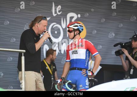 08.07.2016. L'Isle-Jourdain au Lac de Payolle, France. Tour de France en vélo, l'étape 7. Dylan GROENEWEGEN (NED) Rider du TEAM LOTTO NL - JUMBO Banque D'Images