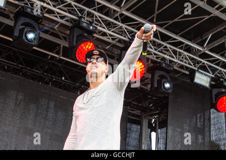 Kiel, Allemagne. 09 juillet 2016. 'Snap !' effectue au cours de la Mega 90er parti à Kiel Crédit : Björn Deutschmann/Alamy Live News Banque D'Images