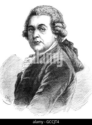 John Adams (1735 - 1826) était un avocat américain, auteur, homme d'État, diplomate et un Père Fondateur et leader de l'indépendance de la Grande-Bretagne. Il a été le premier vice-président de George Washington de 1789 à 1797 et a été le deuxième Président des États-Unis de 1797 à 1801. Banque D'Images