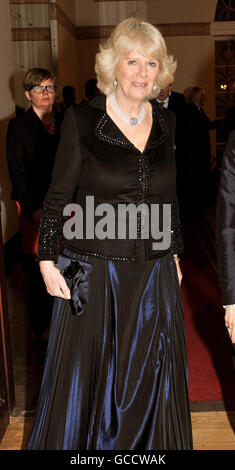 La duchesse de Cornouailles arrive au dîner d'Etat organisé par le Président polonais au Palais présidentiel de Varsovie. Banque D'Images