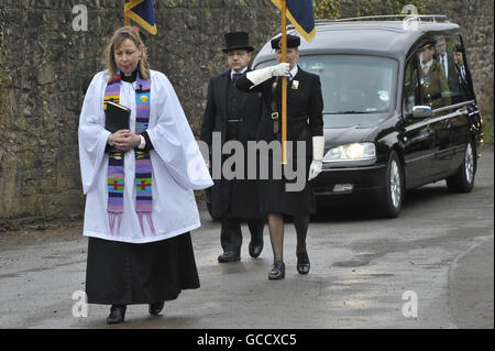 Andree Peel funeral Banque D'Images