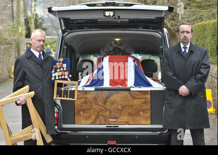 Andree Peel funeral Banque D'Images