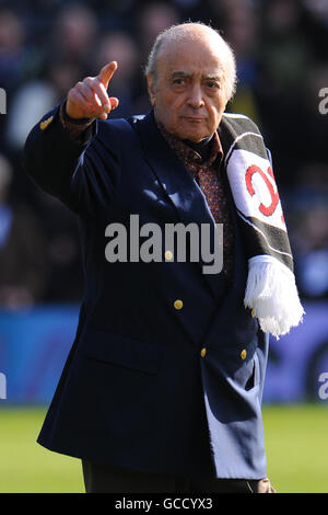 Football - Barclays Premier League - Fulham / Manchester City - Craven Cottage.Mohamed Al Fayed, propriétaire de Fulham Banque D'Images