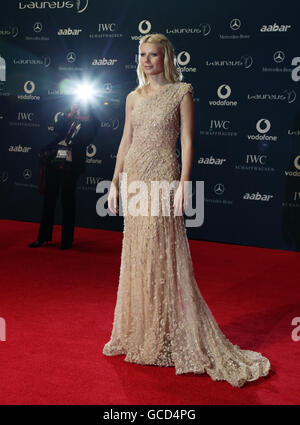 Gwyneth Paltrrow arrive aux Laureus World Sports Awards, qui se tiennent au Palais Emirates d'Abu Dhabi. Banque D'Images