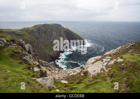 La célèbre Sliabh Liag Cliffs à Donegal, Irlande Banque D'Images