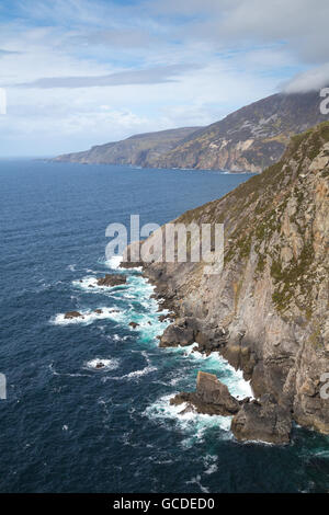 La célèbre Sliabh Liag Cliffs à Donegal, Irlande Banque D'Images