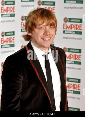 Empire film Awards 2010 - Londres.Rupert Grint arrive aux Jameson Empire Awards 2010 qui se tiennent à l'hôtel Grosvenor House dans le centre de Londres. Banque D'Images