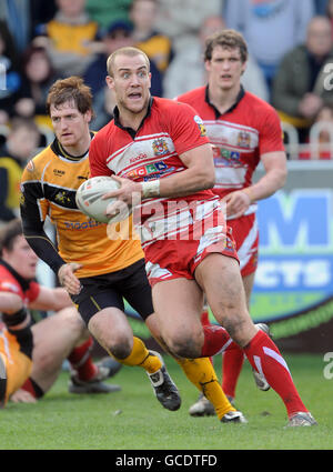 Rugby League - engage Super League - Castleford Tigers contre Wigan Warriors - The Jungle.Lee Mossop, Wigan Warriors. Banque D'Images