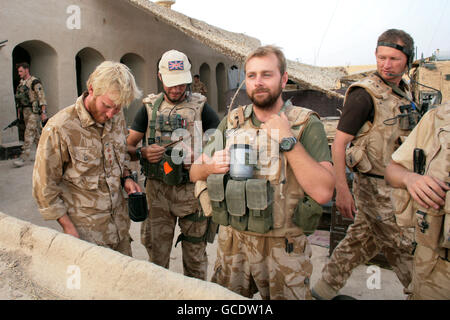 Soldats du régiment B Company Worcester et Sherwood Forest dans la province de Helmand, dans le sud de l'Afghanistan Banque D'Images