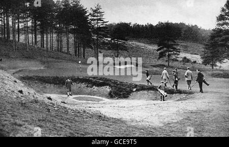 Golf - Le nouveau cours - Sunningdale, Berkshire Banque D'Images