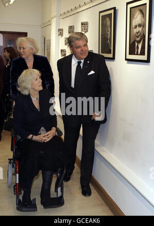 Duchesse signe livre de condoléances Banque D'Images