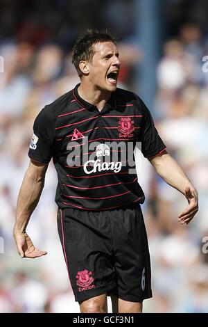 Soccer - Barclays Premier League - Blackburn Rovers / Everton - Ewood Park. Phil Jagielka, Everton Banque D'Images