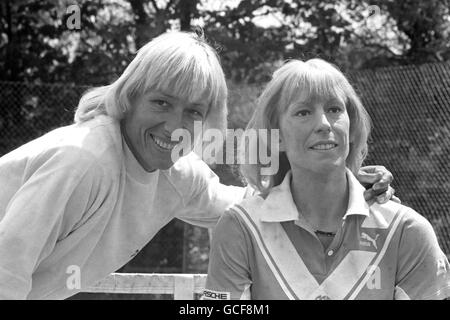 Tennis - Wimbledon - Martina Navratilova - Londres Banque D'Images