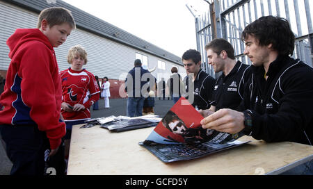 Rugby Union - Magners League - Glasgow Warriors v Ulster - Firhill Banque D'Images