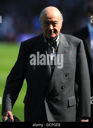 Football - Barclays Premier League - Fulham / Wolverhampton Wanderers - Craven Cottage. Mohamed Al Fayed, propriétaire de Fulham, avant le lancement Banque D'Images